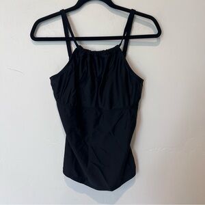 Hapari Black Women's Swim Tankini Top Size Medium Summer Water Pool Vacation